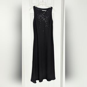 Jones New York Women's (Size 10) Formal Black Maxi/Long Dress/Gown with Sequins